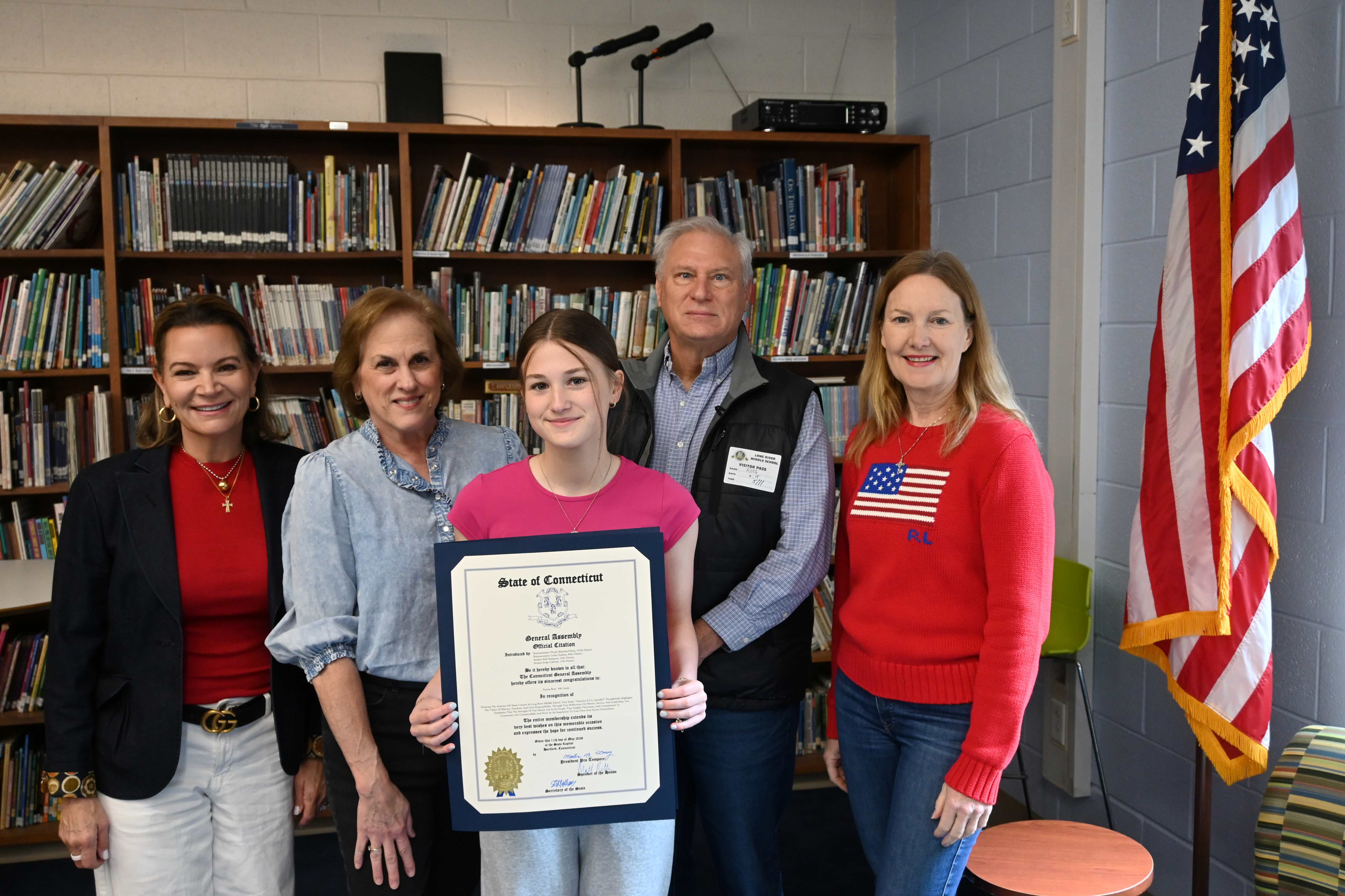 Honoring "America's 250th Essay Contest" Winners in Prospect